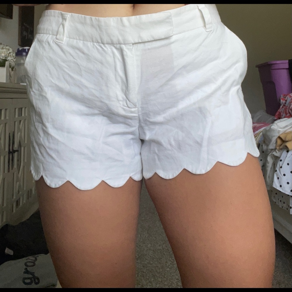 White J Crew Shorts